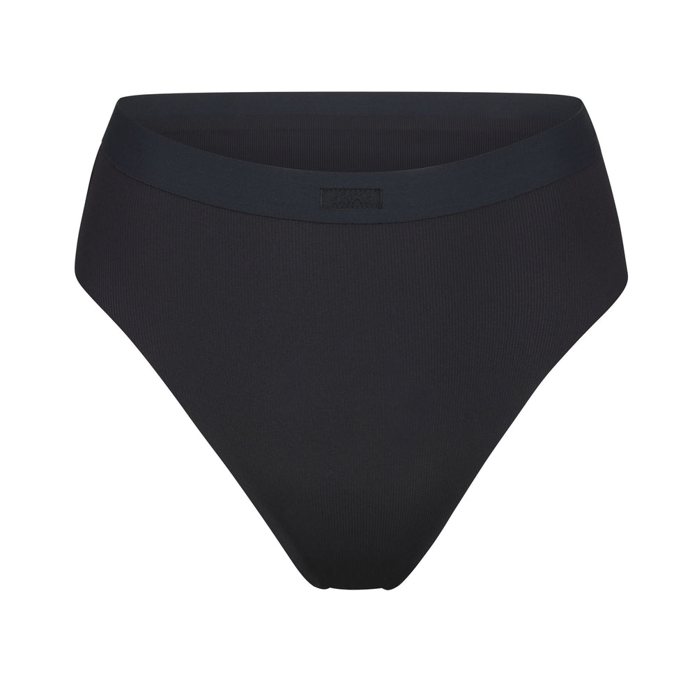 Skims SMOOTH RIB Bikini Zwart | 24JTLYPMZ