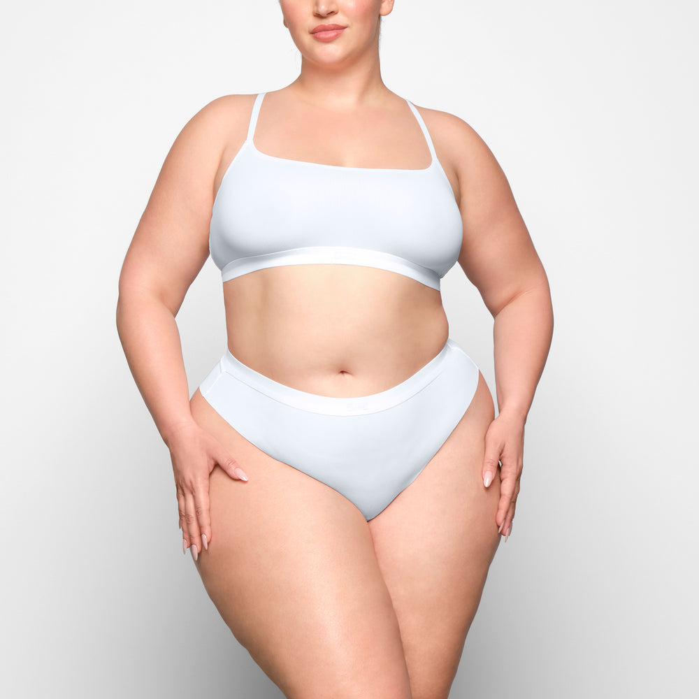 Skims SMOOTH RIB Thong Wit | 34ENDHZCM