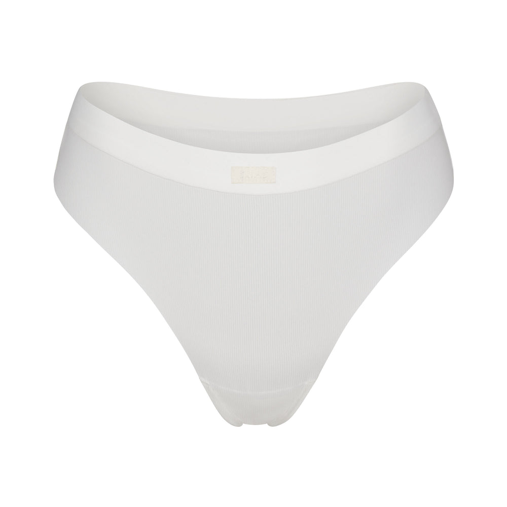 Skims SMOOTH RIB Thong Wit | 34ENDHZCM