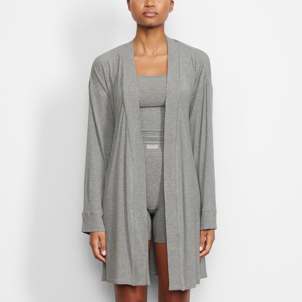 Skims SOFT LOUNGE Badjas Grijs | 21PUFKQMT