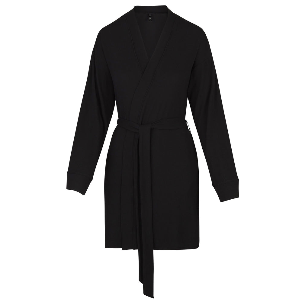 Skims SOFT LOUNGE Badjas Zwart | 75ZJANTPW