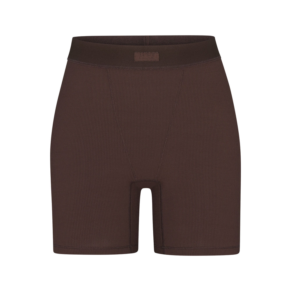 Skims SOFT LOUNGE Boxer Shorts Chocola | 02GSHYWME