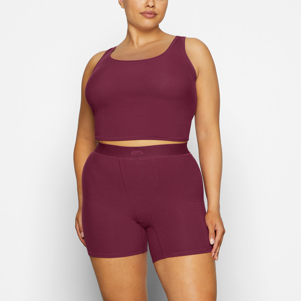 Skims SOFT LOUNGE Boxer Shorts Paars | 04KFOTNMJ