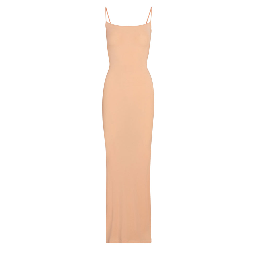 Skims SOFT LOUNGE LONG SLIP Jurk Oranje | 90HGORPXU