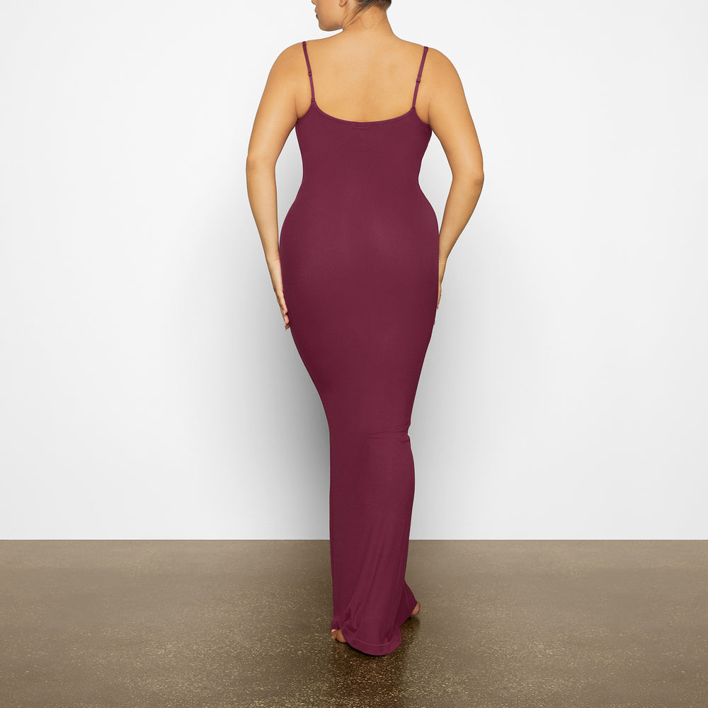 Skims SOFT LOUNGE LONG SLIP Jurk Paars | 71ONEWBDJ