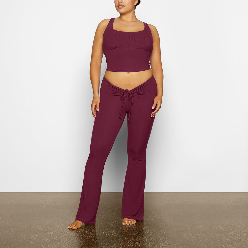 Skims SOFT LOUNGE RUCHED Broek Paars | 36JHDFXLI