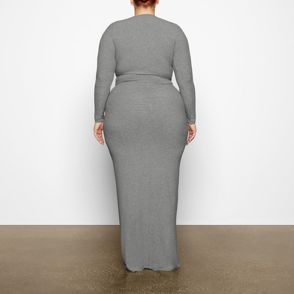 Skims SOFT LOUNGE RUCHED LONG Rok Grijs | 48EQXRBTL