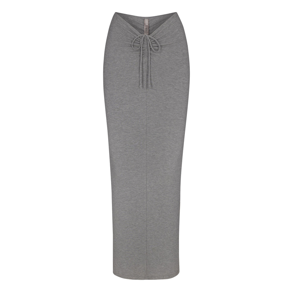 Skims SOFT LOUNGE RUCHED LONG Rok Grijs | 48EQXRBTL