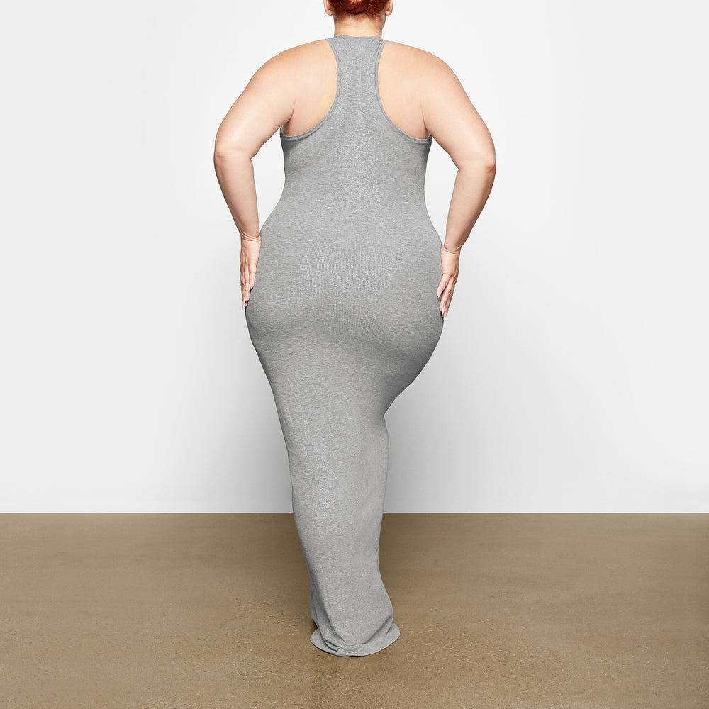 Skims SOFT LOUNGE SHIMMER RACERBACK Jurk Grijs | 50IGDCTLO
