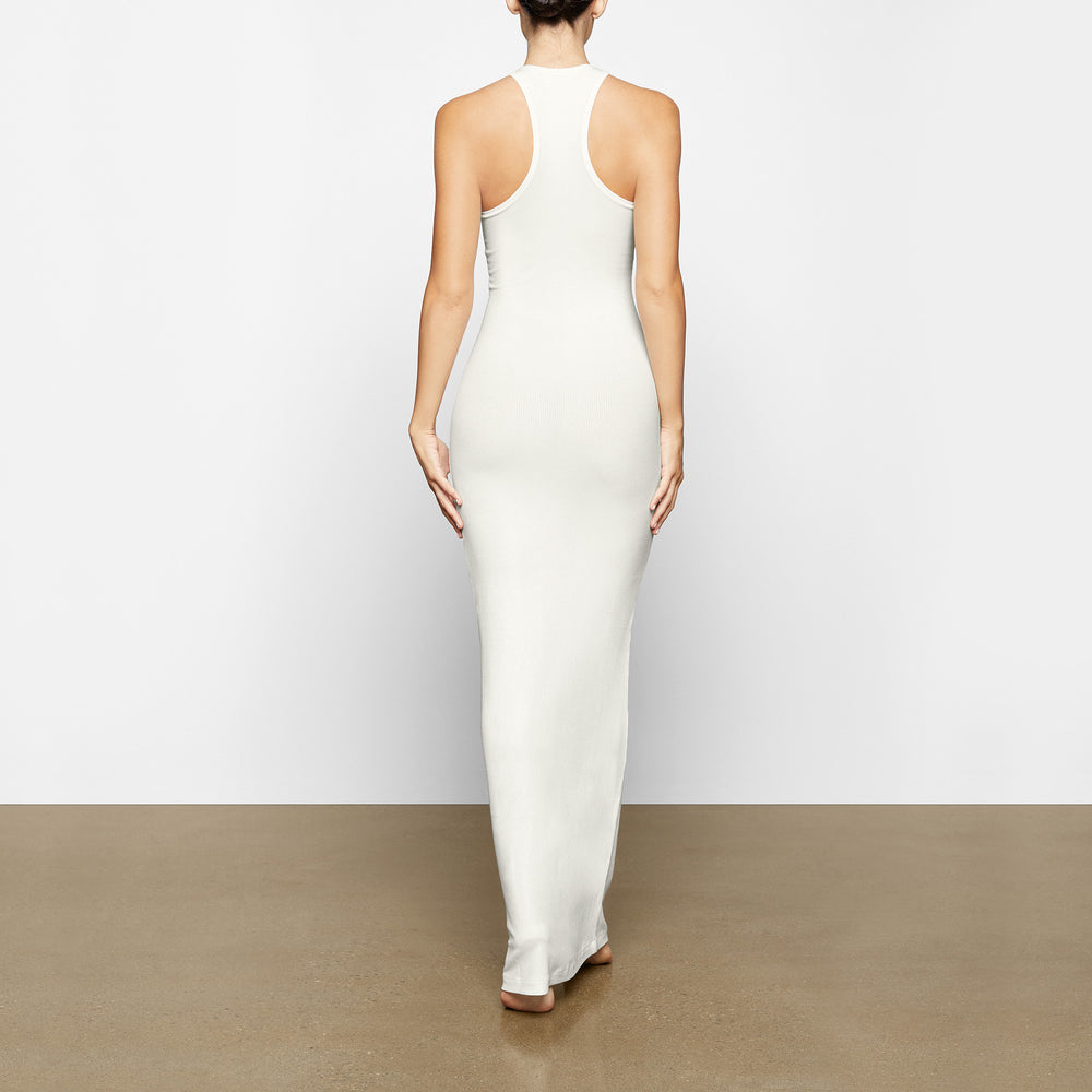 Skims SOFT LOUNGE SHIMMER RACERBACK Jurk Wit | 97ERIGJAV