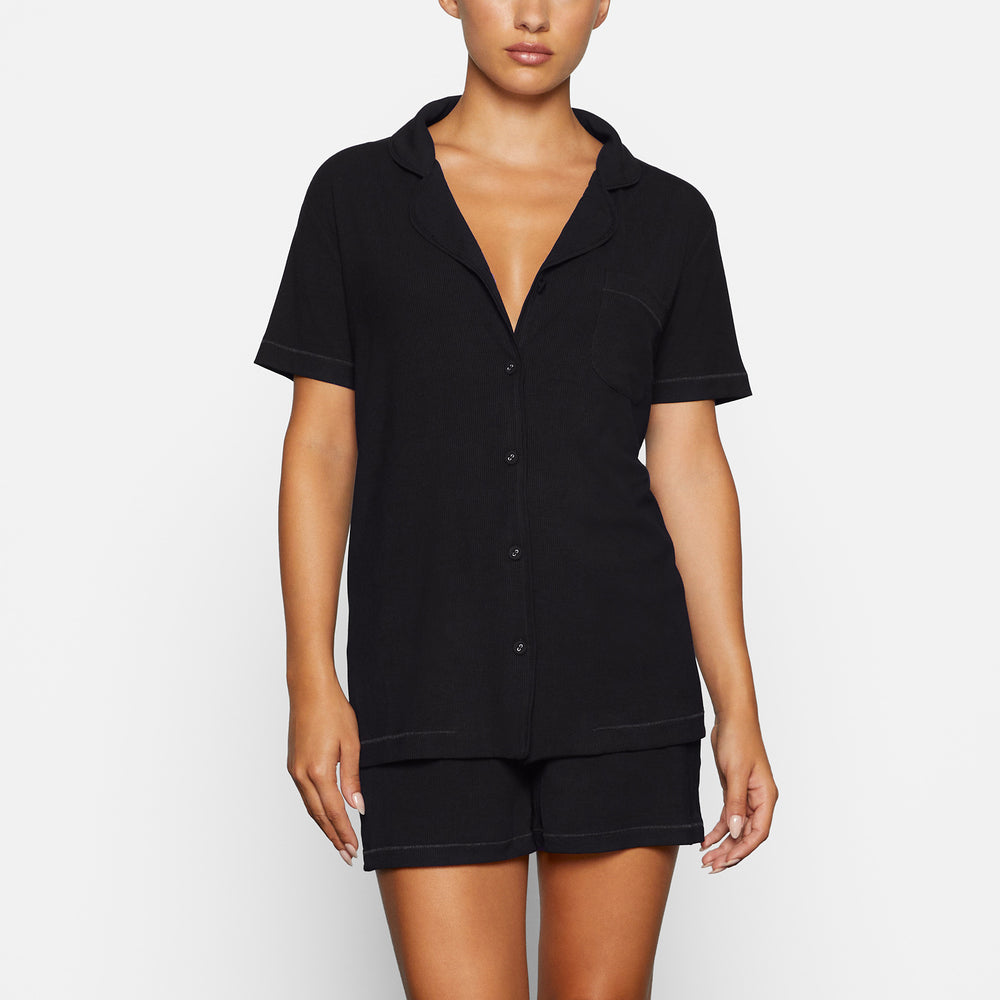 Skims SOFT LOUNGE SHORT Sleep Set Zwart | 15WBOQKEH