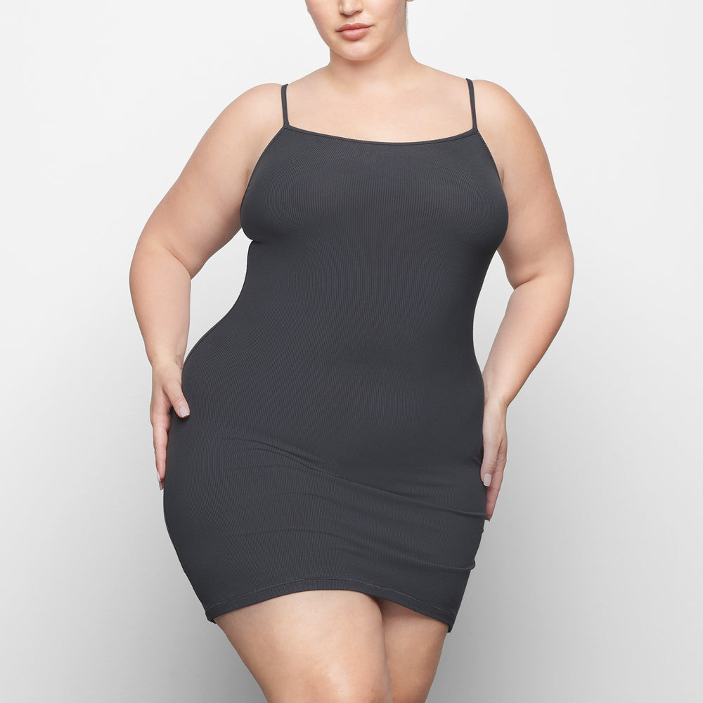 Skims SOFT LOUNGE SLIP Jurk Diepgrijs | 04EPIWDYF
