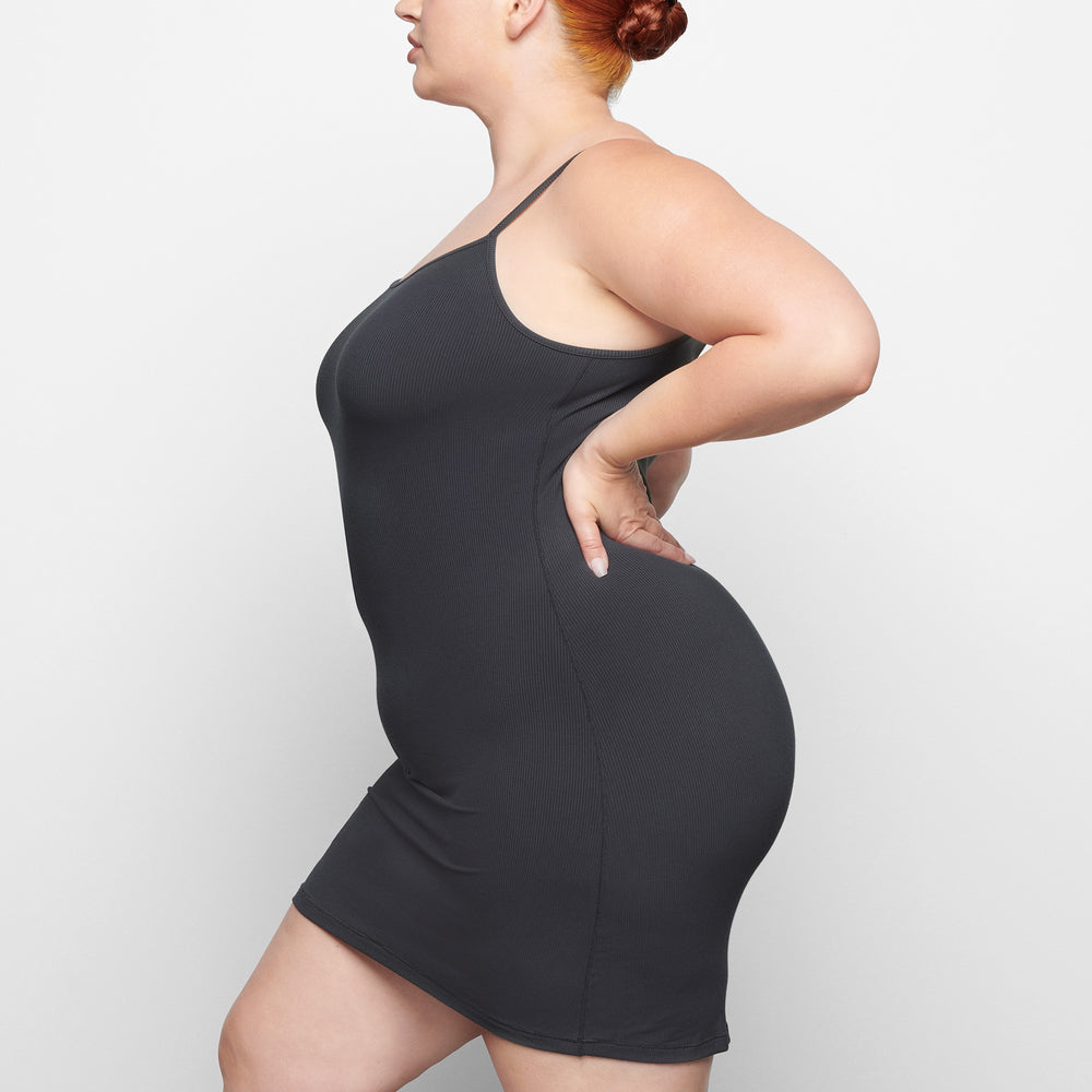 Skims SOFT LOUNGE SLIP Jurk Diepgrijs | 04EPIWDYF