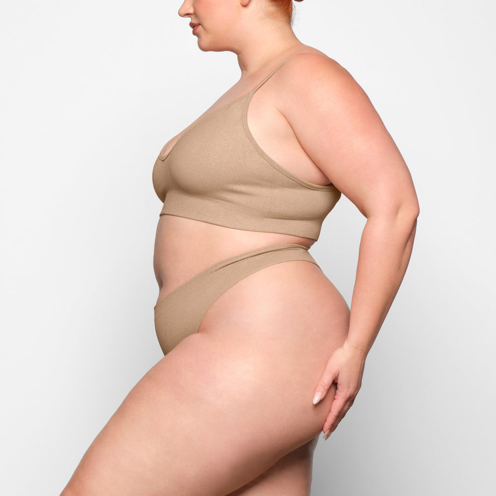 Skims SOFT SMOOTHING SHINE Bralette Beige | 64LFQOTCX