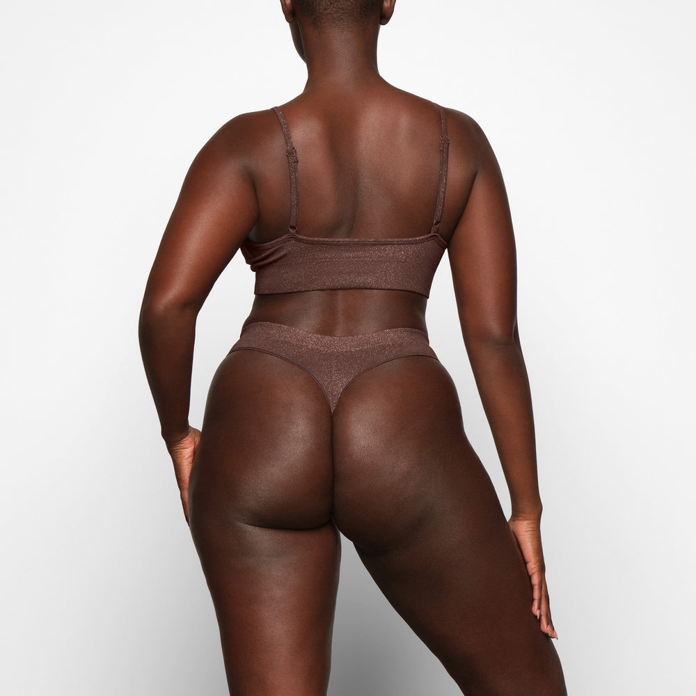 Skims SOFT SMOOTHING SHINE Bralette Chocola | 32PVEOUBI