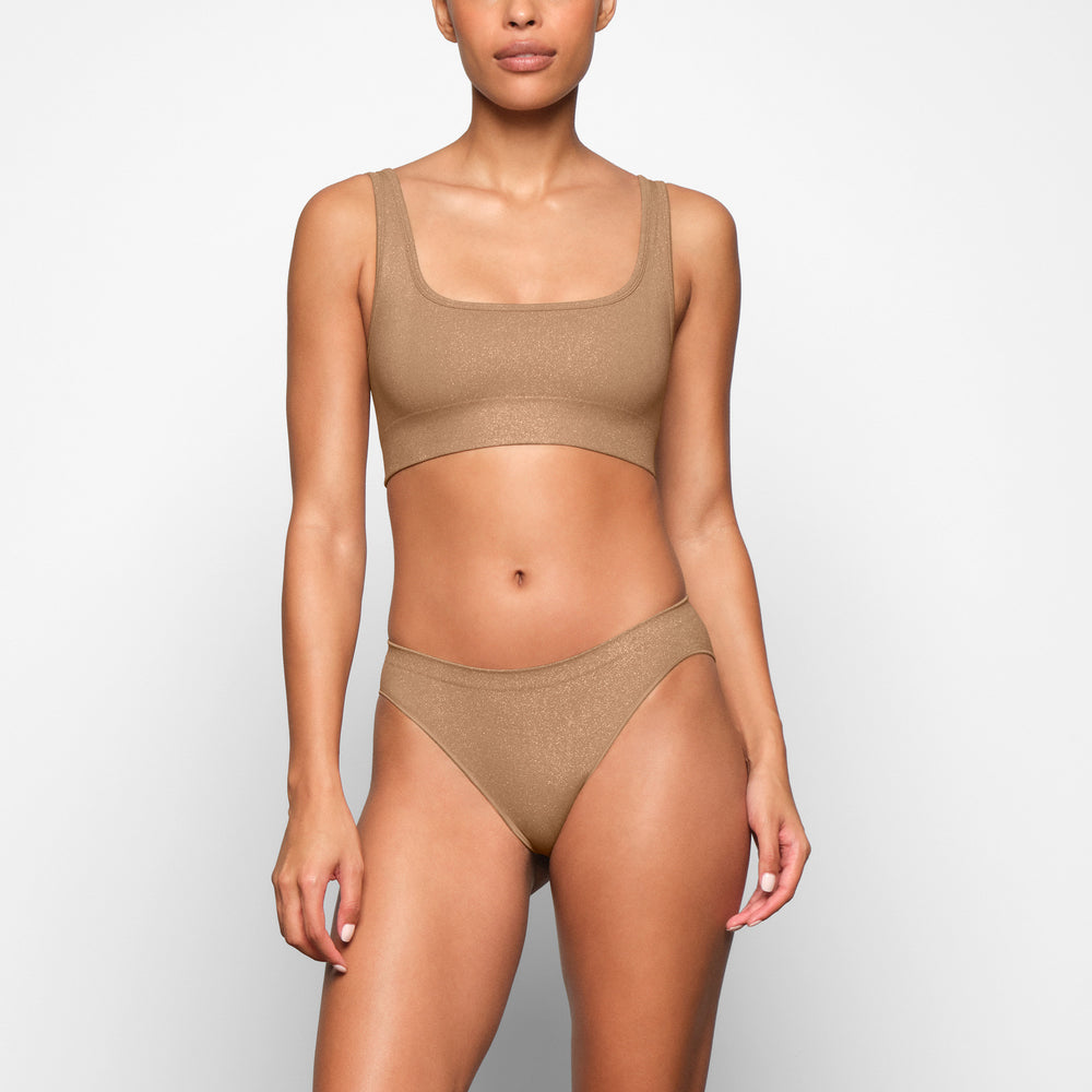 Skims SOFT SMOOTHING SHINE SCOOP NECK Bralette Abrikoos | 29PFBSRVX