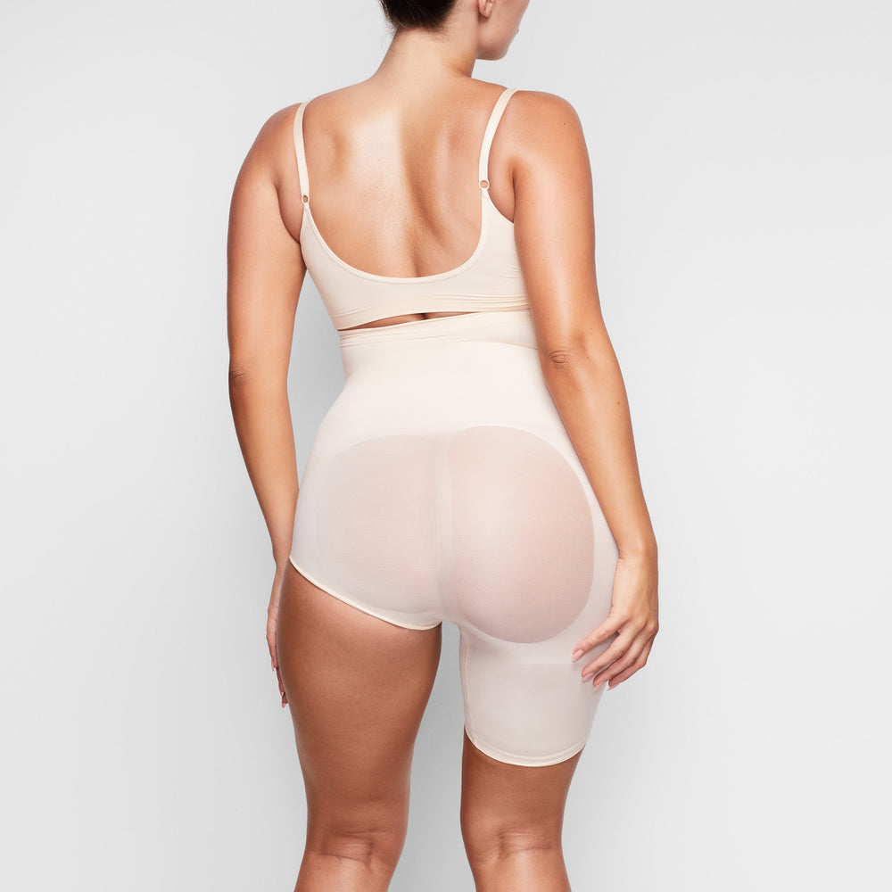 Skims SOLUTION SHORT #1 One Leg Shapewear Bruin | 27OSKFXIV