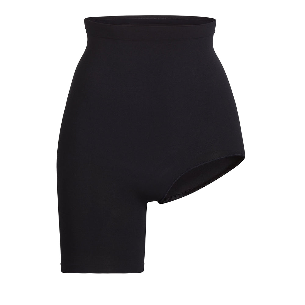 Skims SOLUTION SHORT #1 One Leg Shapewear Zwart | 41YTZKUQB