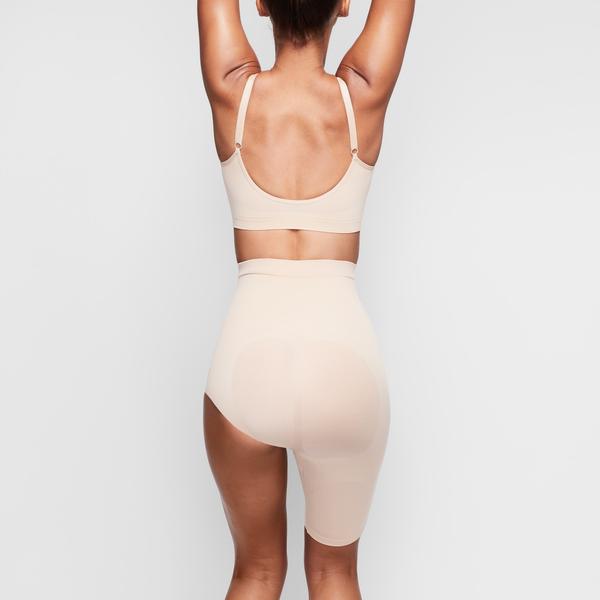 Skims SOLUTION SHORT #1 One Leg Shapewear Beige | 42NUIYJSV