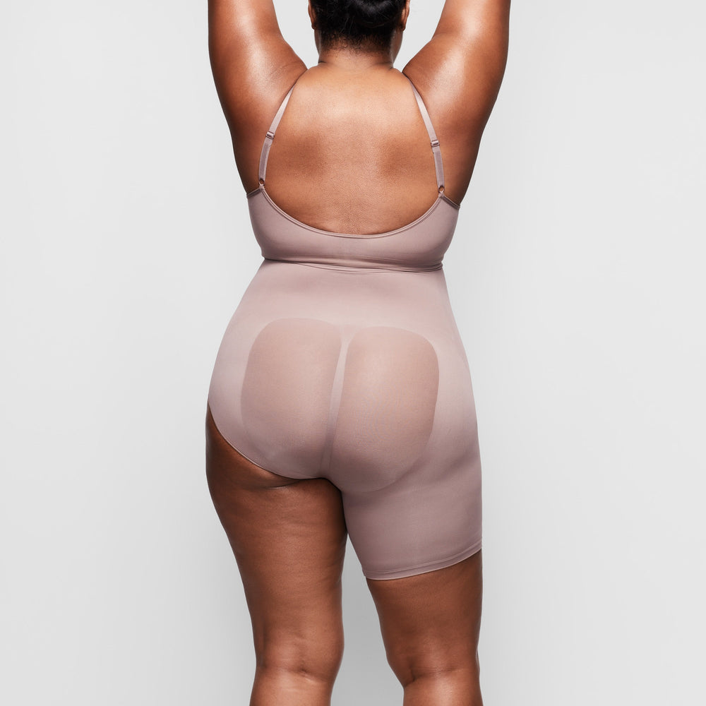 Skims SOLUTION SHORT #1 One Leg Shapewear Bruin | 81ZTVIJKA