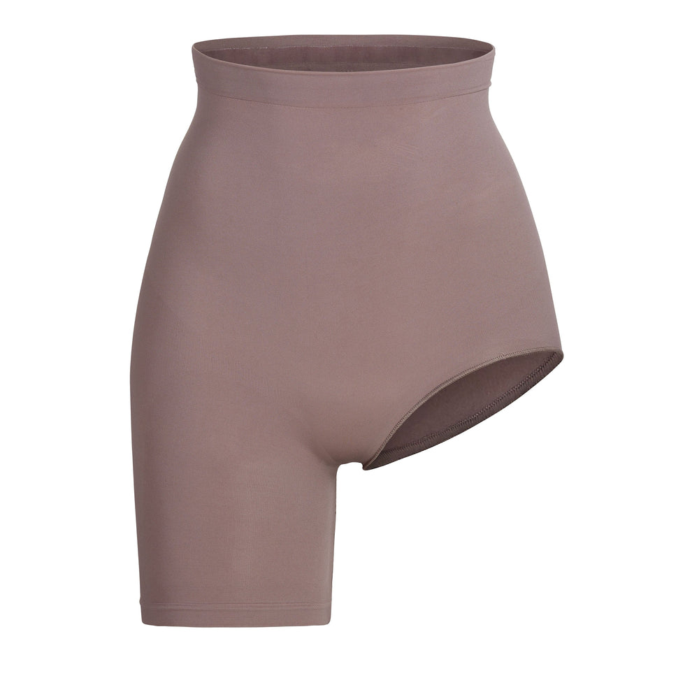 Skims SOLUTION SHORT #1 One Leg Shapewear Bruin | 81ZTVIJKA
