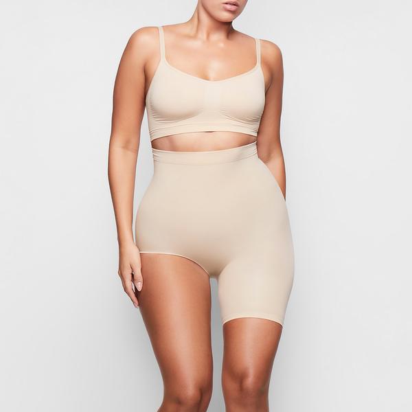 Skims SOLUTION SHORT #2 One Leg Shapewear Beige | 43UARNIXZ