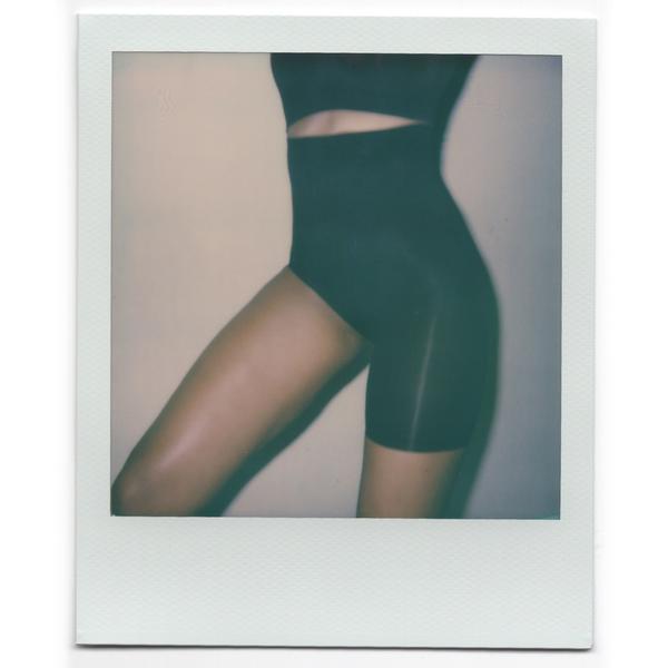 Skims SOLUTION SHORT #2 One Leg Shapewear Zwart | 64YFWECSQ