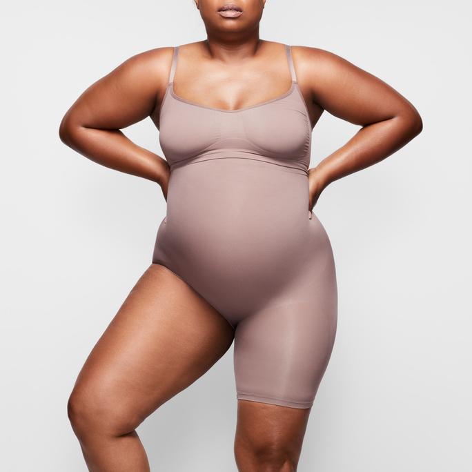 Skims SOLUTION SHORT #2 One Leg Shapewear Bruin | 97LVUEAOF