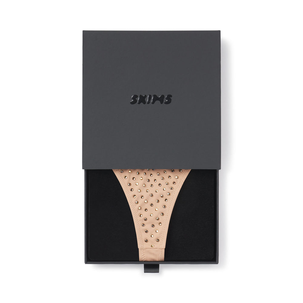 Skims SPARKLE JERSEY MINI Thong Abrikoos | 73XDLYRSB