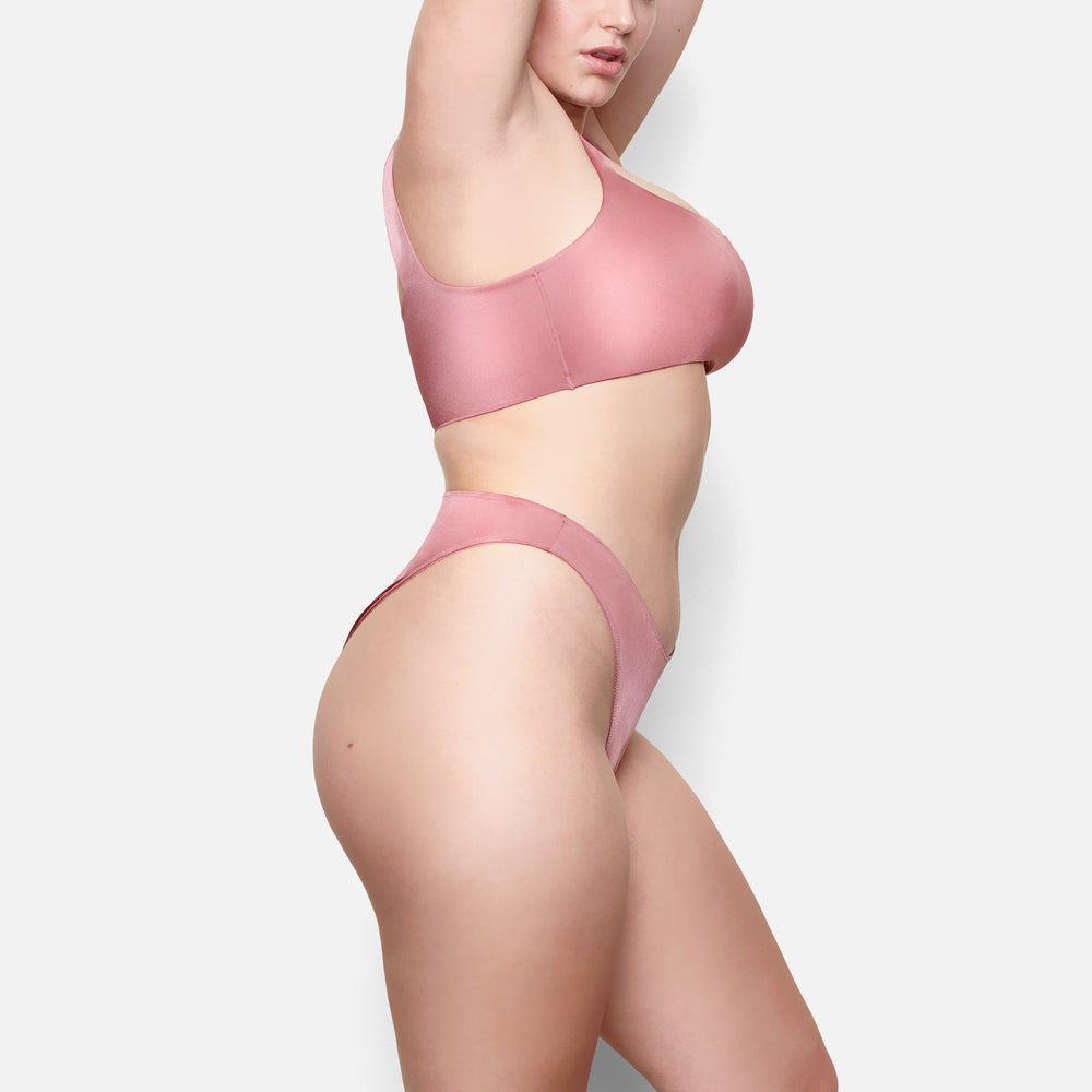 Skims STRETCH SATIN Bikini Roze | 95PMFWCYX