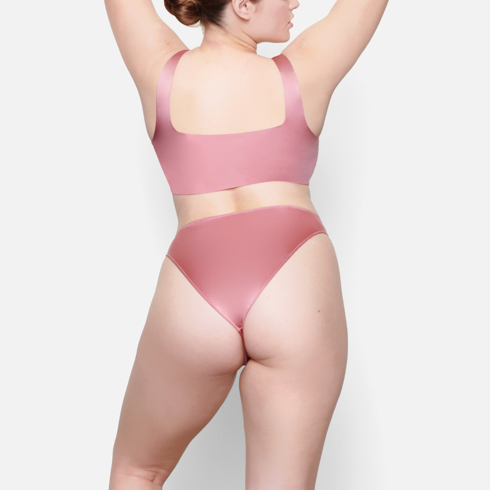 Skims STRETCH SATIN Bikini Roze | 95PMFWCYX