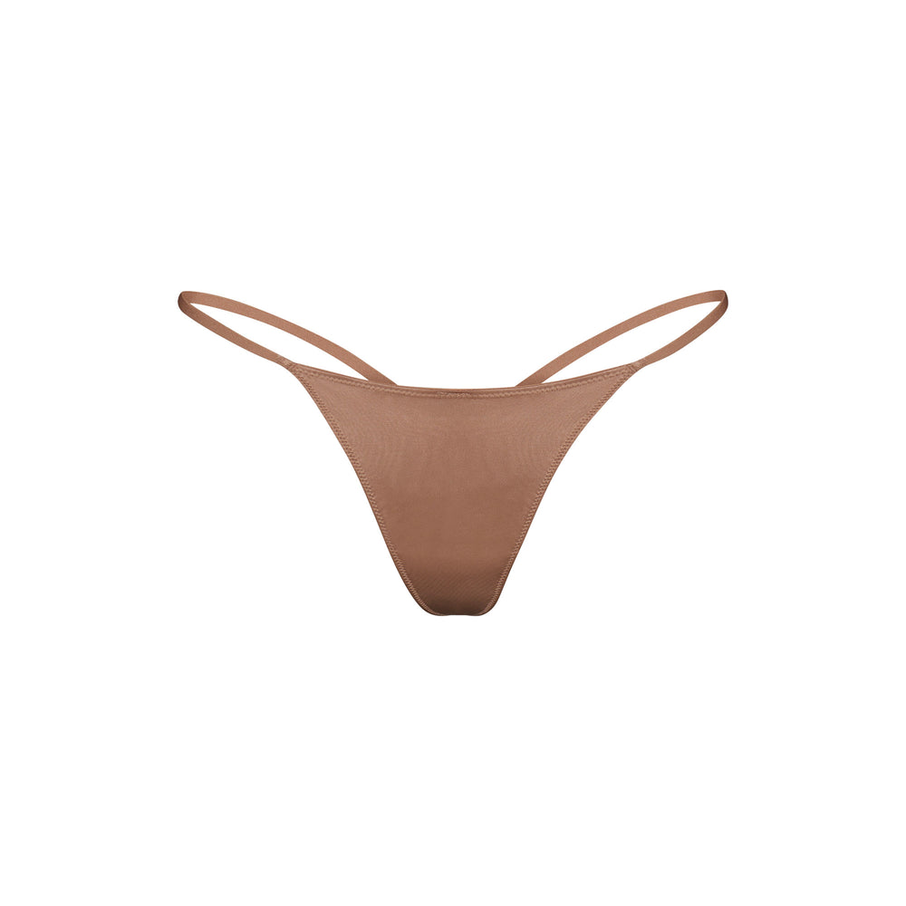 Skims STRETCH SATIN DIP Thong Roze | 47DKVALUR