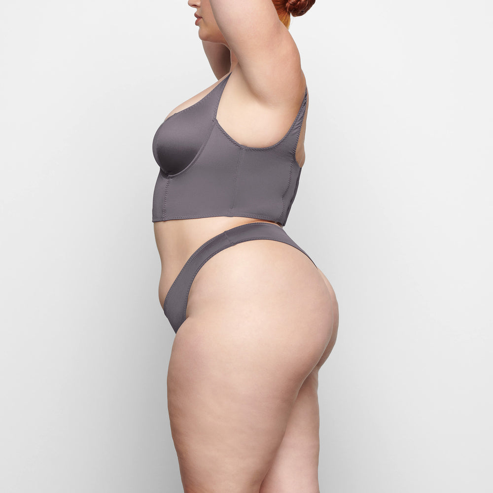 Skims STRETCH SATIN Korset Paars | 96LIWMYGQ