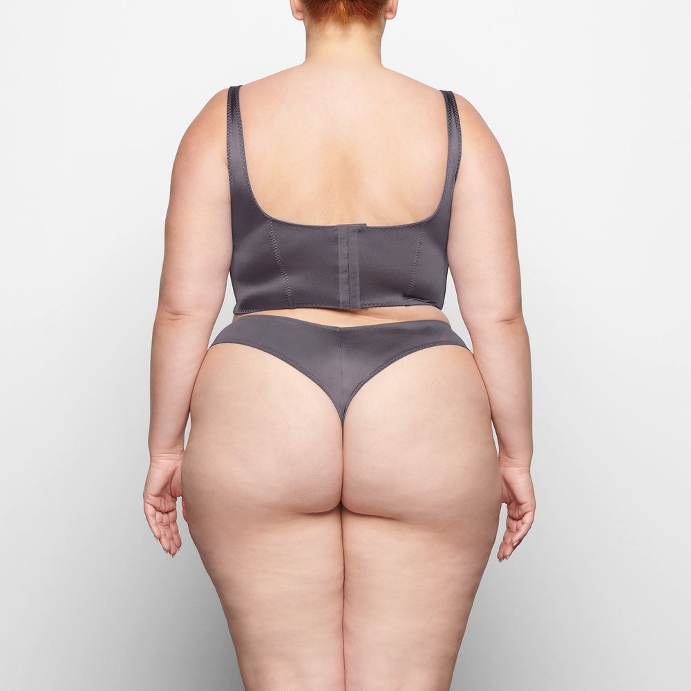 Skims STRETCH SATIN Korset Paars | 96LIWMYGQ