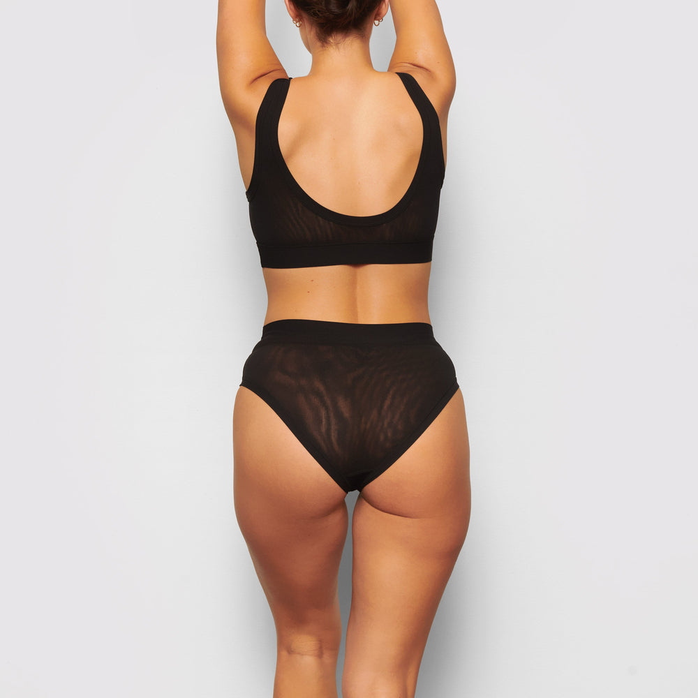 Skims SUMMER MESH Brief Zwart | 87CGDUOXN
