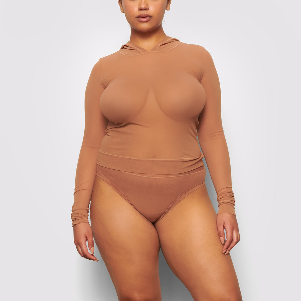 Skims SUMMER MESH Hoodie Abrikoos | 73ESVJBPX
