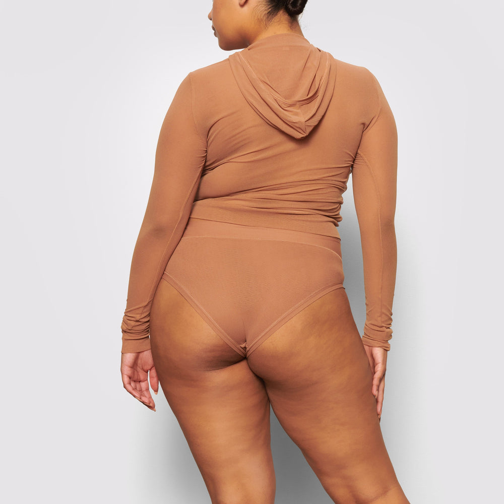 Skims SUMMER MESH Hoodie Abrikoos | 73ESVJBPX