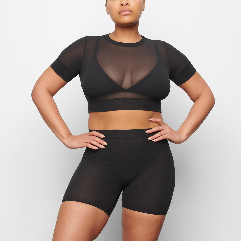 Skims SUMMER MESH Korte Broek Zwart | 63MJIAXCQ