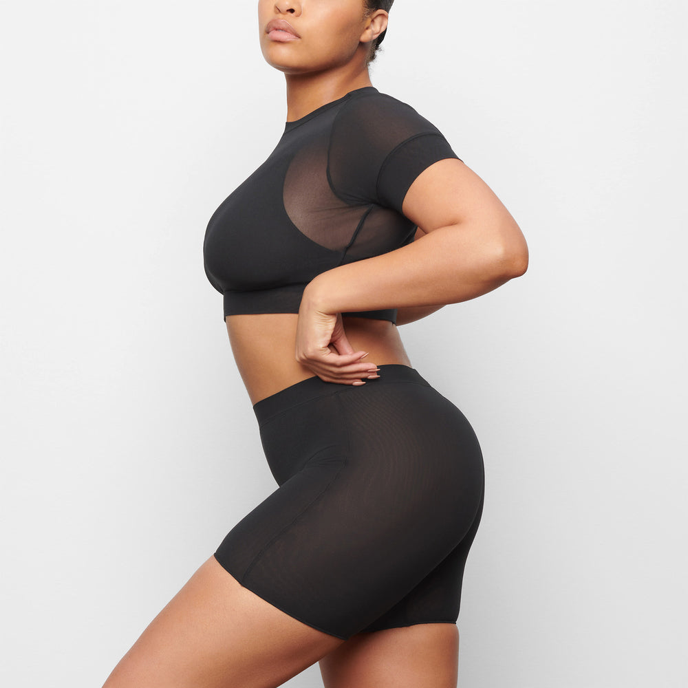 Skims SUMMER MESH Korte Broek Zwart | 63MJIAXCQ