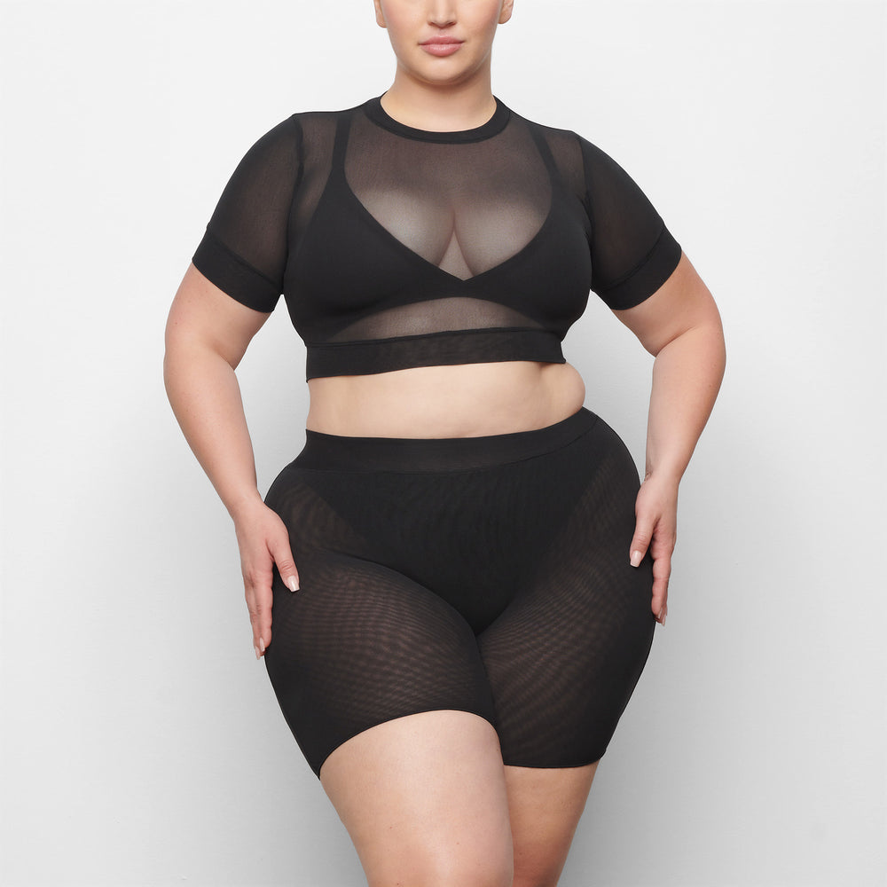 Skims SUMMER MESH Korte Broek Zwart | 63MJIAXCQ