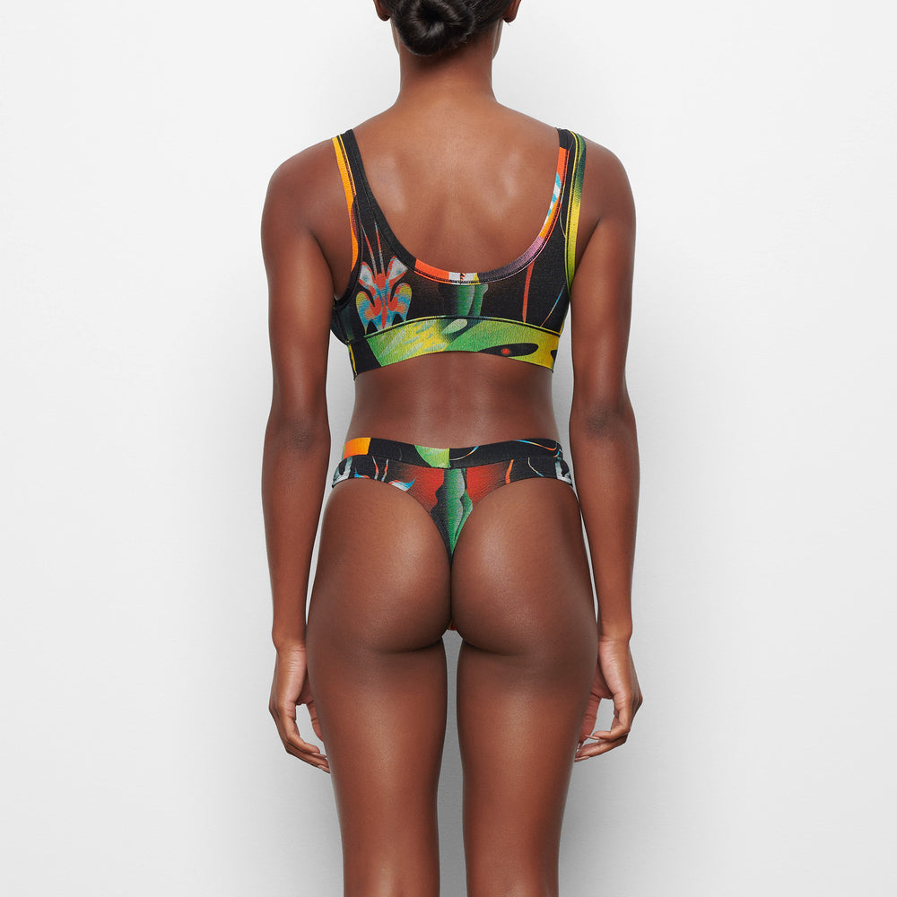 Skims SUMMER MESH PLUNGE Bralette Obsidian | 50AHYUCDL