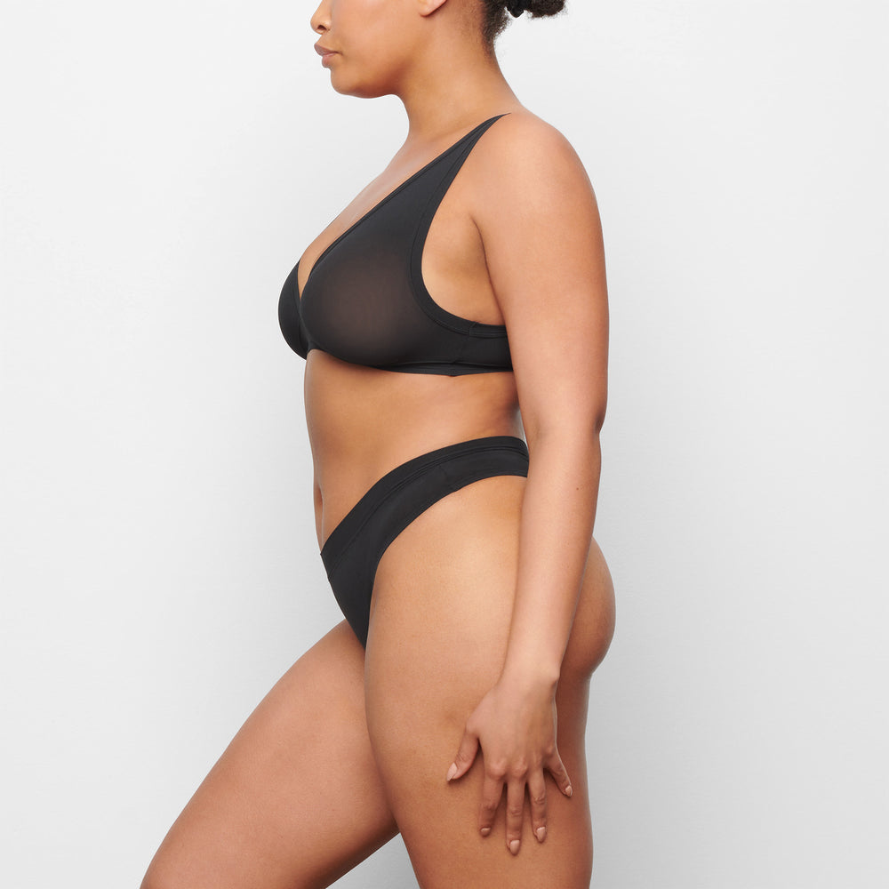 Skims SUMMER MESH PLUNGE Bralette Zwart | 15WHXITDU