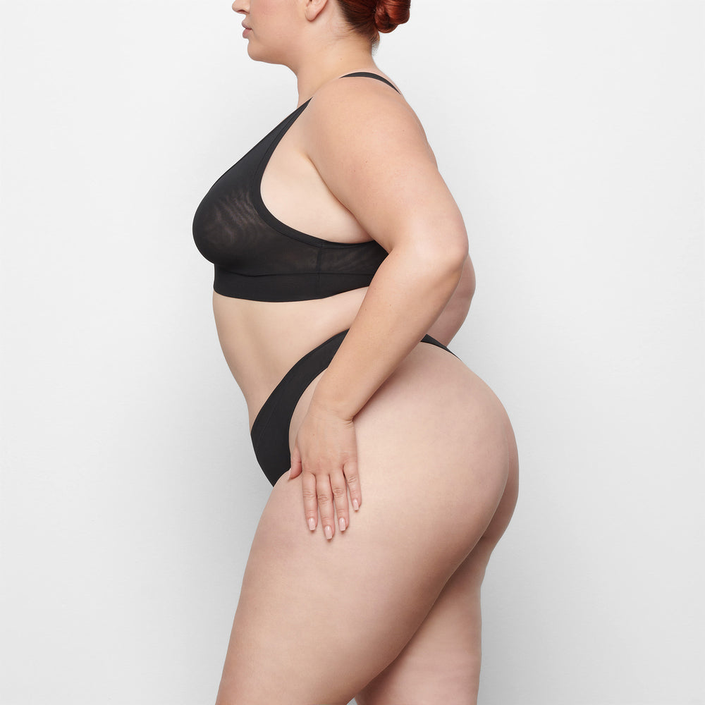 Skims SUMMER MESH PLUNGE Bralette Zwart | 15WHXITDU