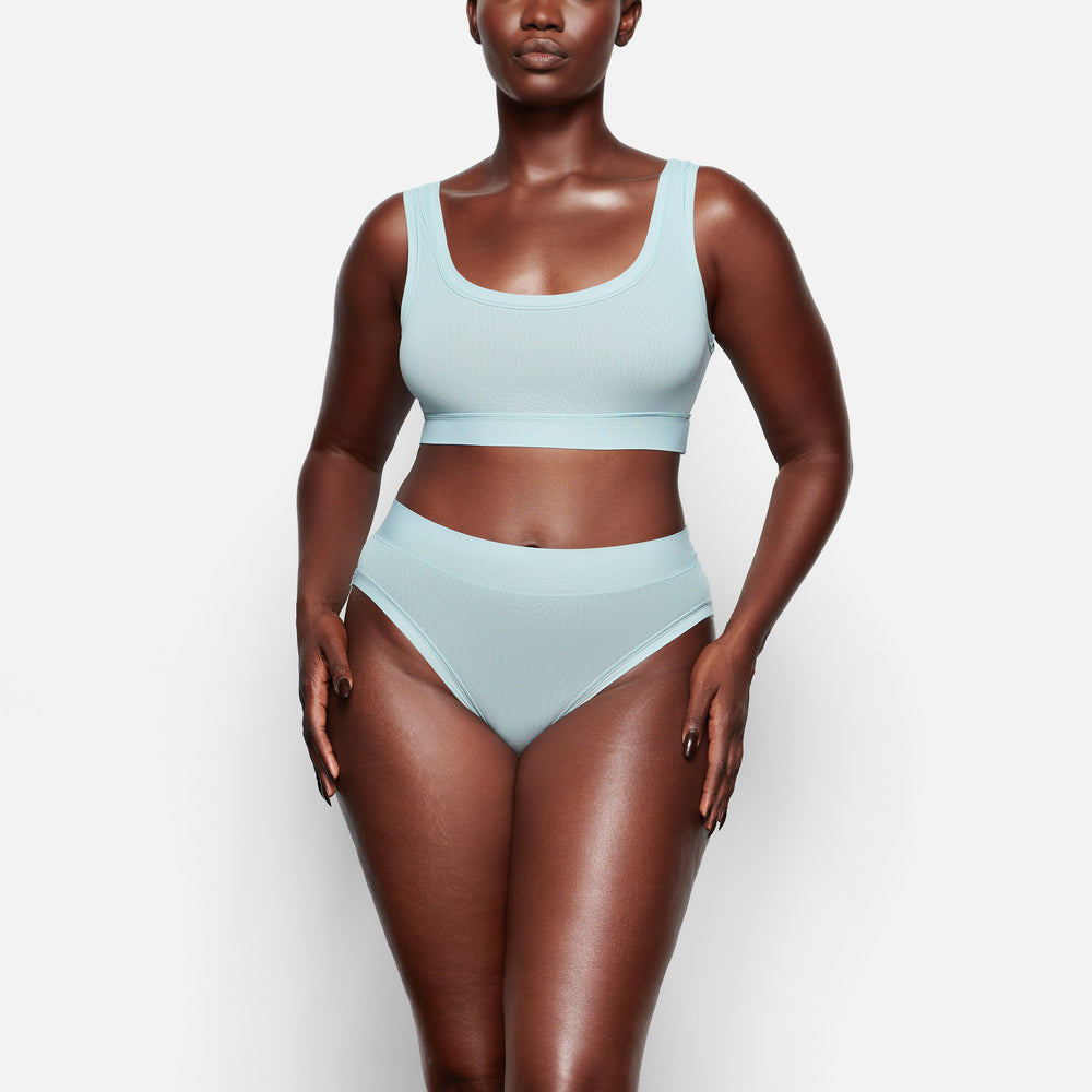 Skims SUMMER MESH SCOOP Bralette Blauw | 31BZHWXTR