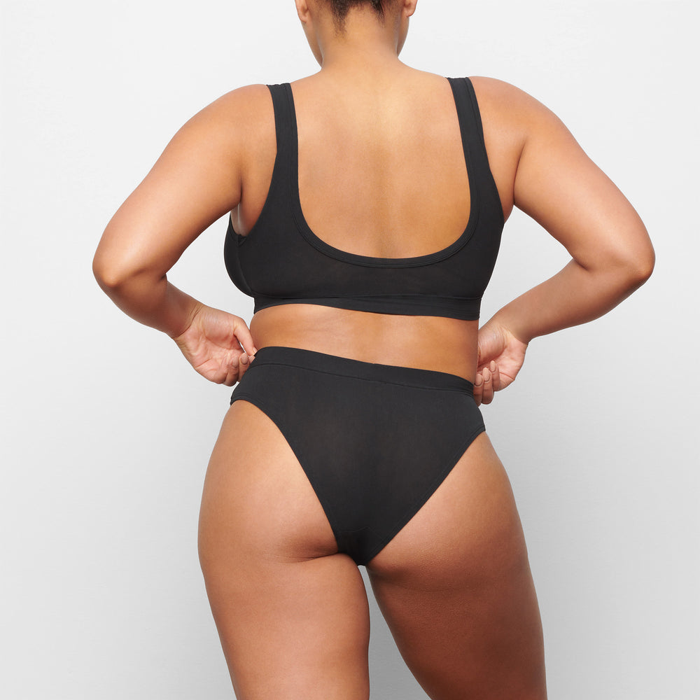 Skims SUMMER MESH SCOOP Bralette Zwart | 80IDLMGHJ