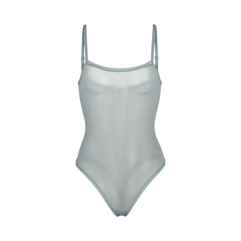Skims SUMMER MESH Strappy Bodysuit Blauw | 38GPXJTFW