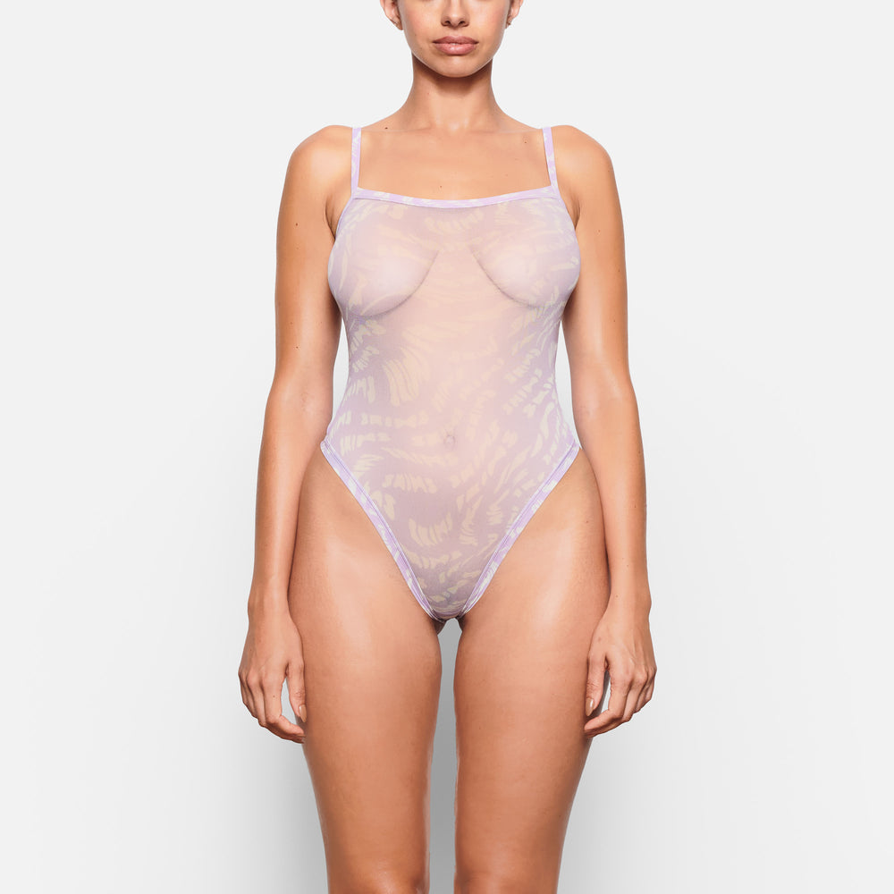 Skims SUMMER MESH Strappy Bodysuit Lichtpaars | 91BEJUHGC