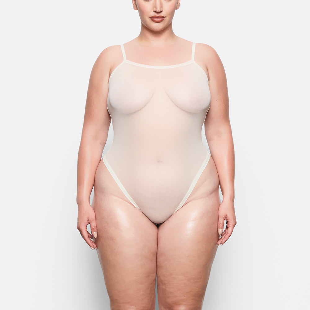 Skims SUMMER MESH Strappy Bodysuit Wit | 20FOBTCIJ