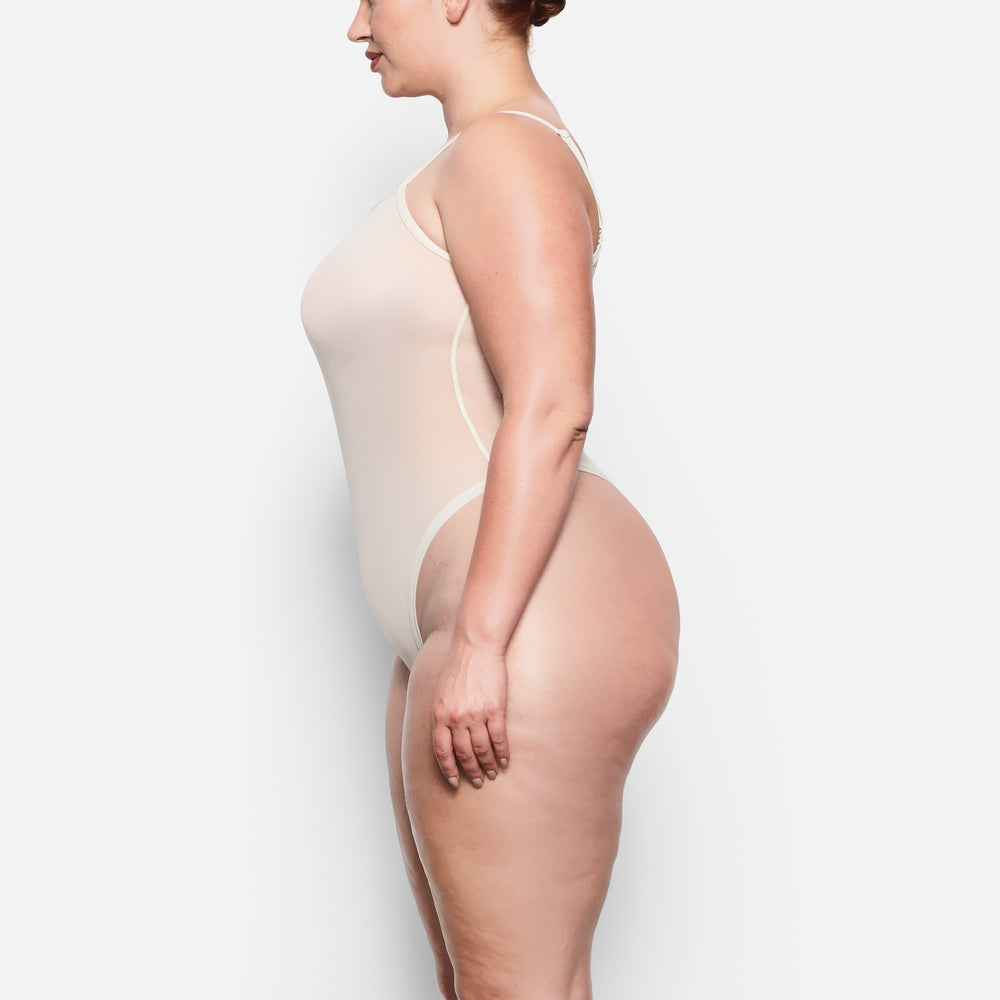 Skims SUMMER MESH Strappy Bodysuit Wit | 20FOBTCIJ