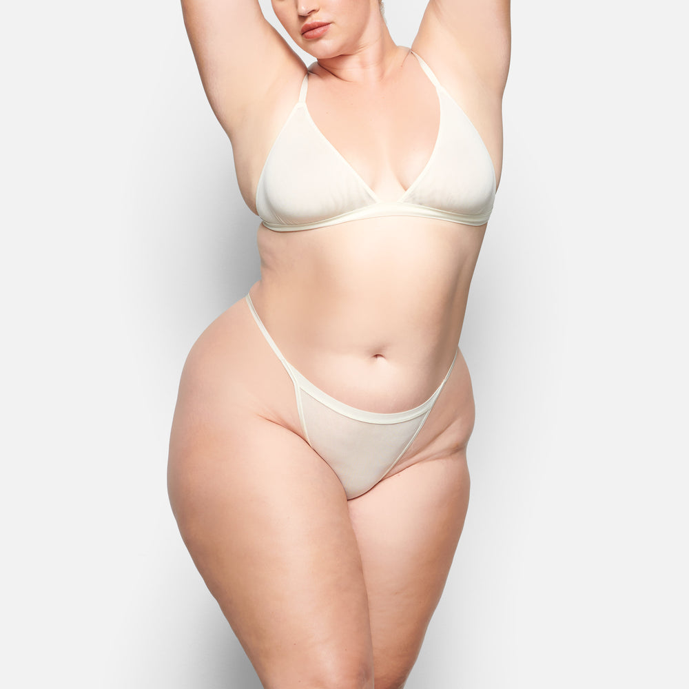 Skims SUMMER MESH TRIANGLE Bralette Wit | 04NCSFXOU